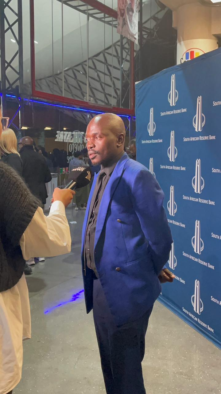 Takalani Monyai interviewed by SABC at the SARB Soweto Talk, 22 April 2026